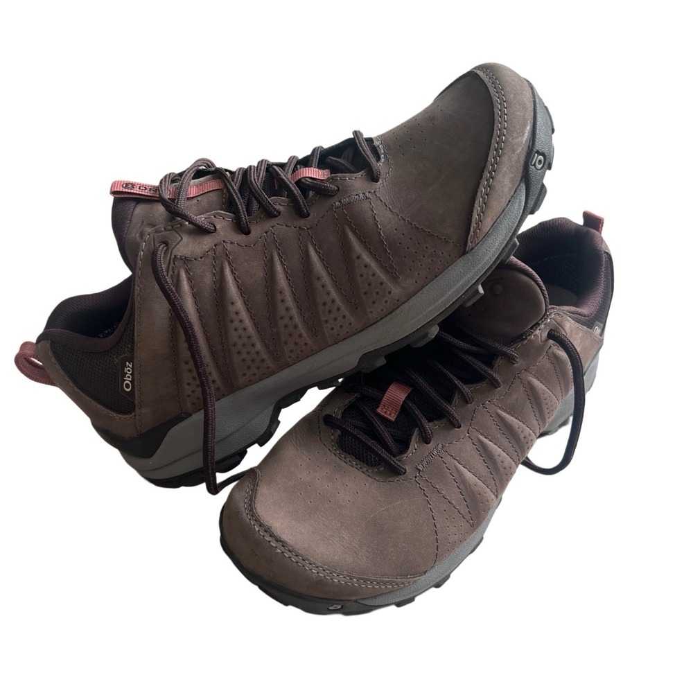Oboz Sawtooth II Low B-Dry Waterproof Hiking Shoes Brown Womens 9.5